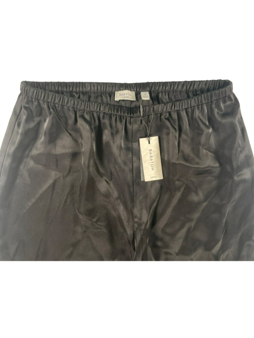 Aritzia Babaton Archer Wide Leg Black Pants Soft & Comfy Luxury Women's Sz S NEW - Picture 3 of 7